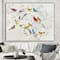 Designart - Multi-Color Bird on Tree - Modern Farmhouse Canvas Art